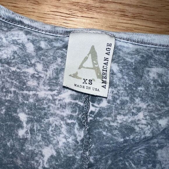 American Age, Bohemian Cold Shoulder Short Sleeve Top, Oversized Fit, Women’s XS - Picture 3 of 9